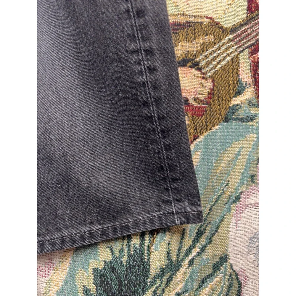 Vintage Levi's 501 Jeans Mens 30x36 (FITS 28x34) Black Button Fly USA Made 90s